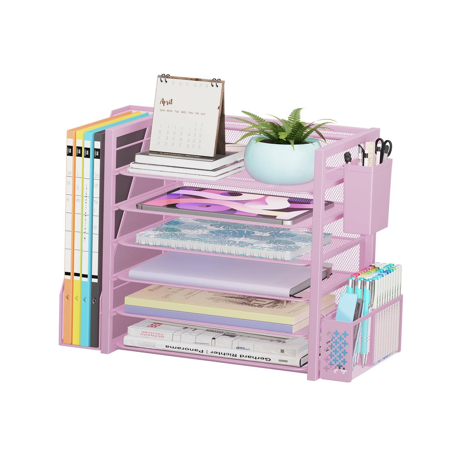 6 Tier Pink-File Holder