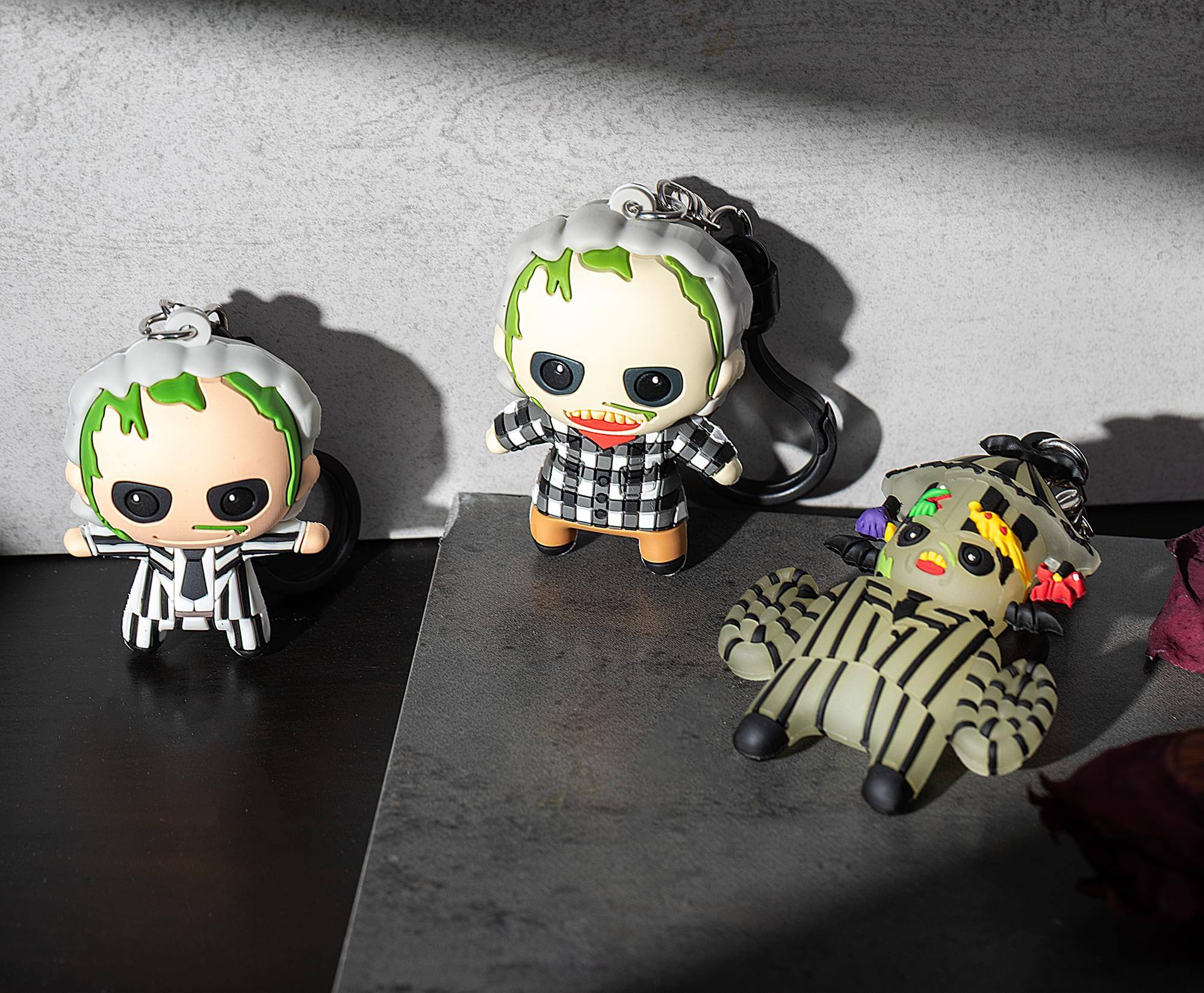 Alt View 2. Monogram - Beetlejuice 3D Foam Figural Bag Clip 3-Piece Collector’s Set - Multi-Colored.