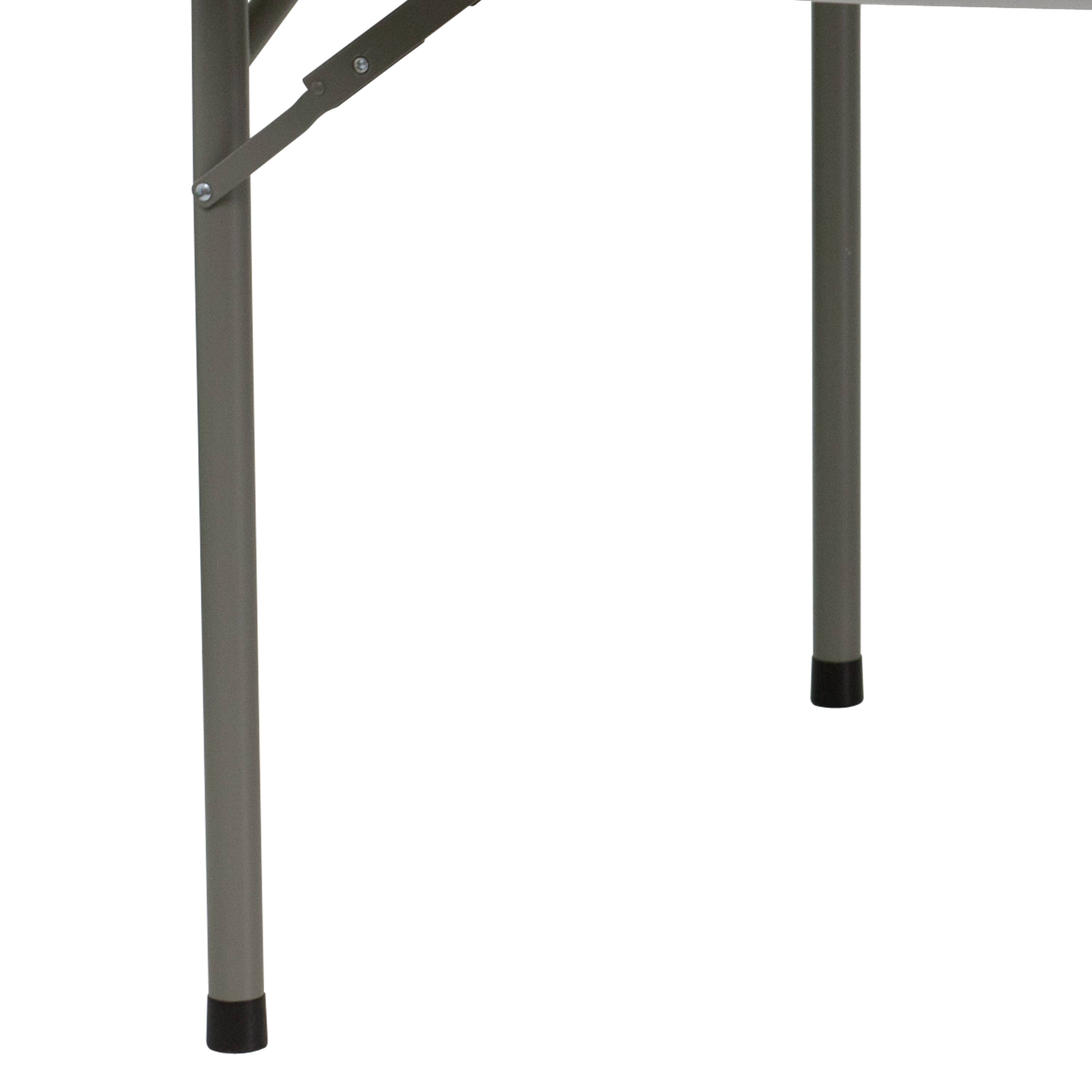Alt View 13. Alamont Home - Kathryn 5-Foot Round Granite White Plastic Folding Table - Banquet / Event Folding Table - Granite White.