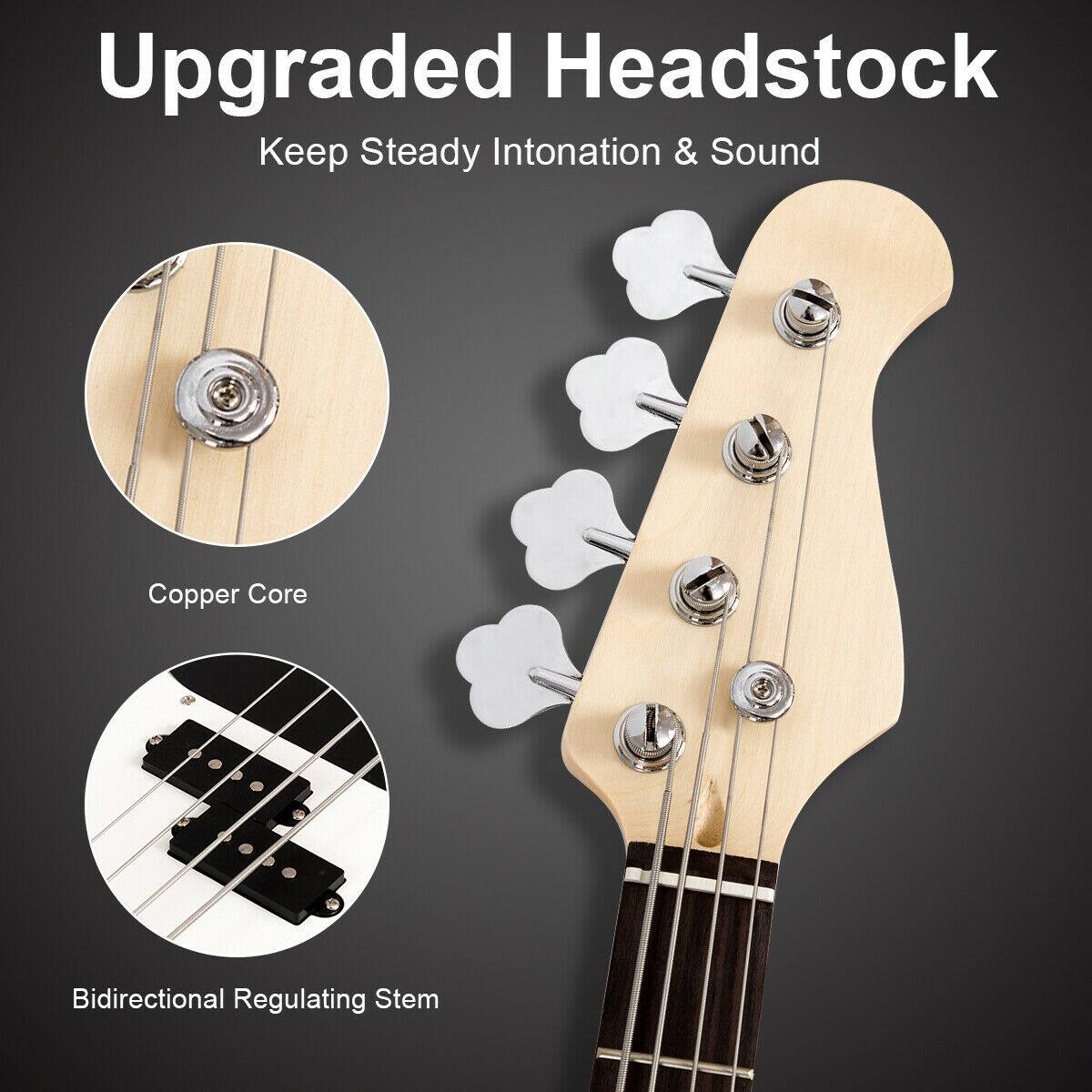 Upgraded Headstock  
Keep Steady Intonation & Sound

Copper Core

Bidirectional Regulating Stem