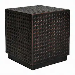 RYHNUYNE - Antique Outdoor Table for Patio Garden Poolside,Outdoor Side Table,Modern Accent End Table for Outdoor Use - Copper