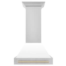 ZLINE Autograph Edition - 30 inches - Externally Vented - Wall Range Hood - Stainless Steel