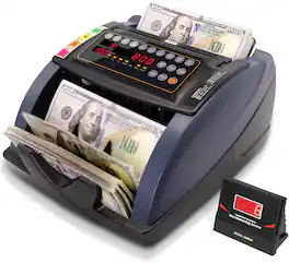 Aneken - DCJ002, Value Counting Bill Counter, 1,300 Bills/Min, USD & EUR, UV/MG/IR/DD Detection