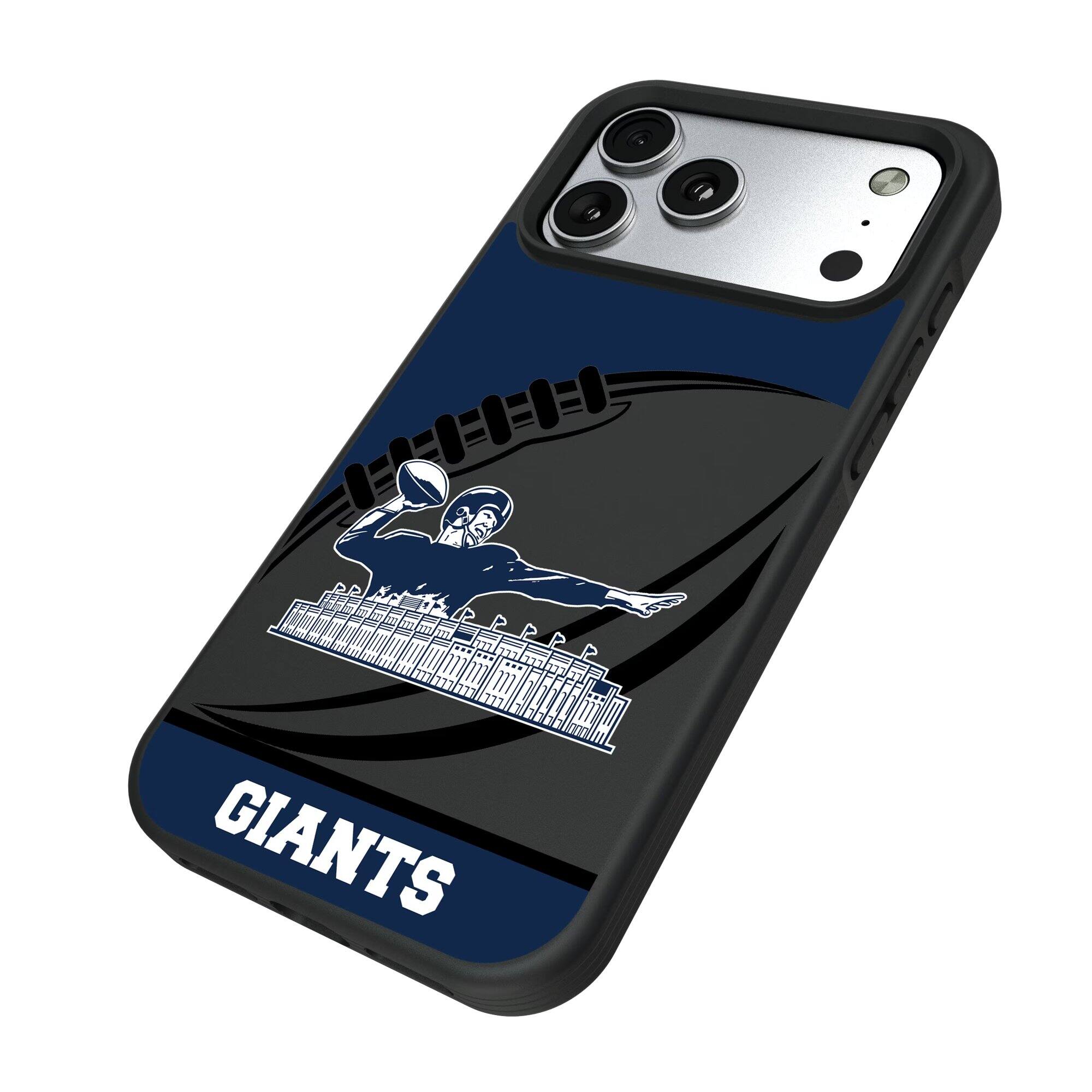 Alt View 1. Keyscaper - New York Giants iPhone Pastime Design Bump Case - 13 Pro Max - Multicolor.