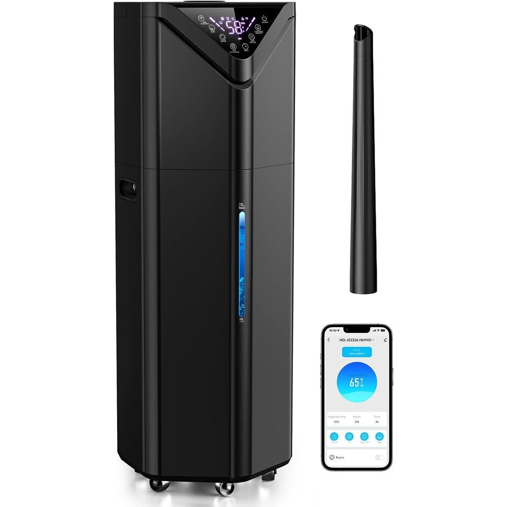 MOSZAR LLC - 5Gal Cool Mist Humidifier, 2800 ft², App/Remote Control, 60H Run Time