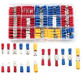 Kitcheniva - 280 Pcs Insulated Crimp Spade Terminal Kit - Multi