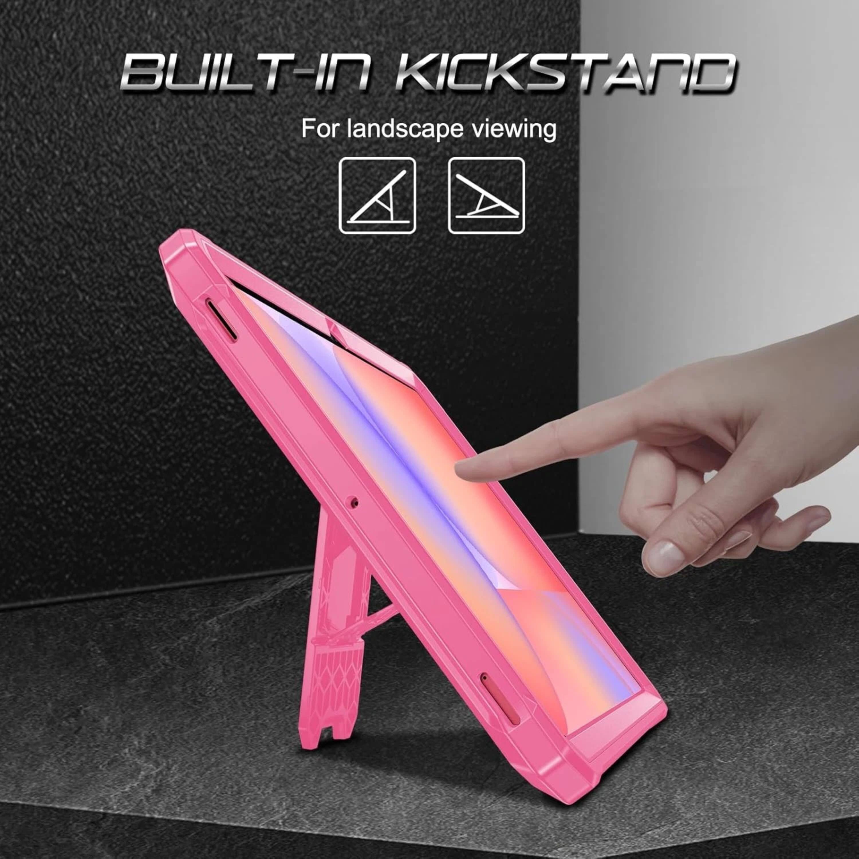 BUILT-IN KICKSTAND  
For landscape viewing