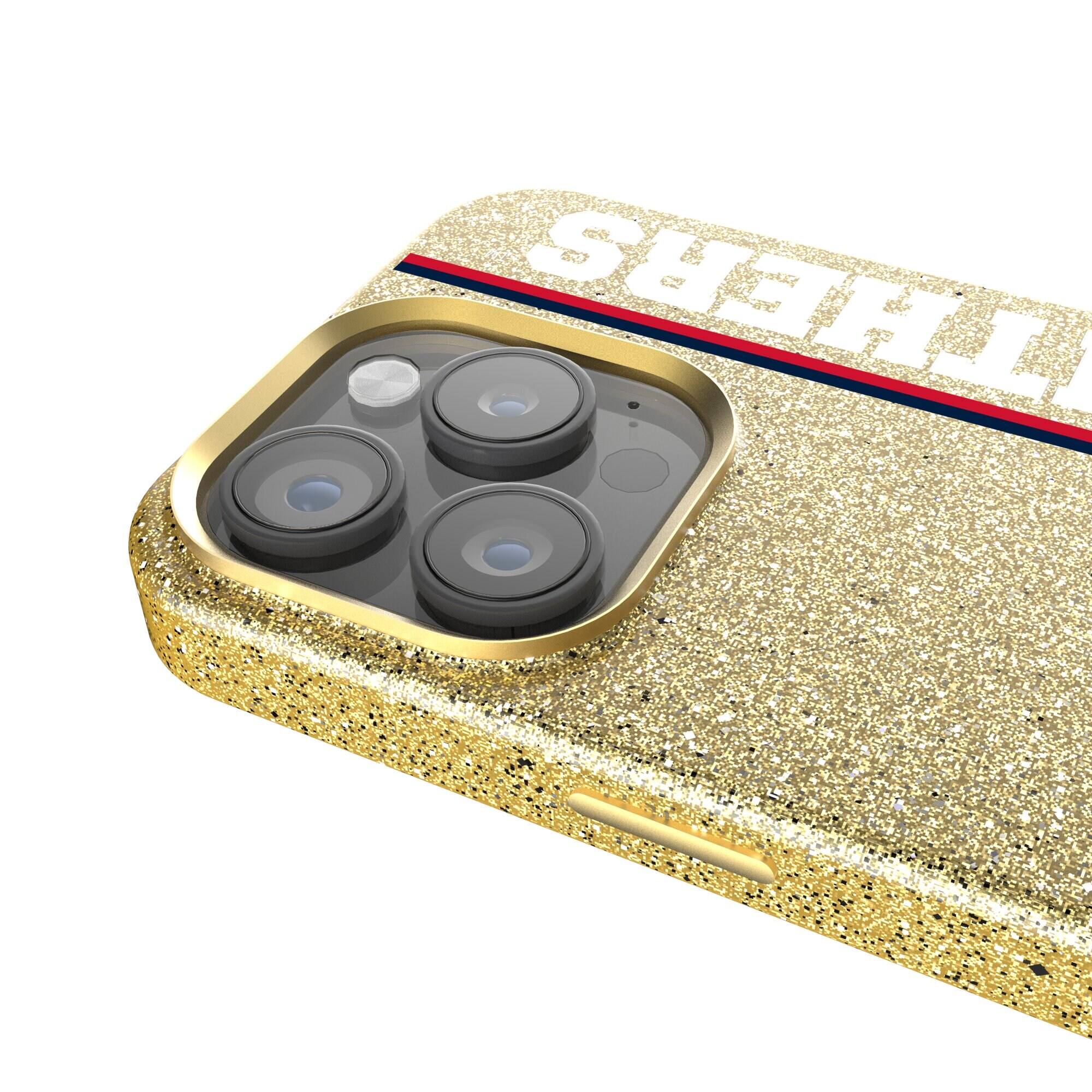 Alt View 2. Keyscaper - Gold Florida Panthers Sidebar Bling iPhone Case - 14 - Gold.