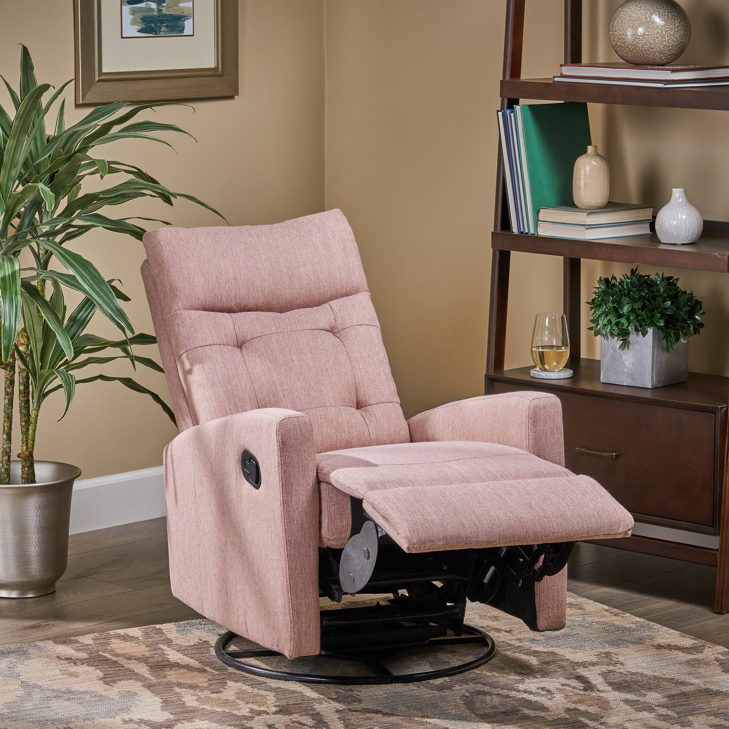 Alt View 1. TinyHomie - Recliner Chairs Swivel Rocker Recliner Chair for Adults Glider Rocking Chair Nursery Recliner for Living Room Reclining - white.