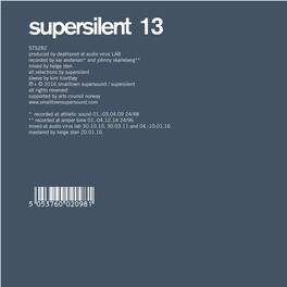 Supersilent - 13 - VINYL LP