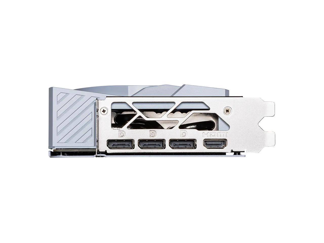 Alt View 4. MSI - MSI GeForce RTX 5080 16GB GDDR7 PCI Express 5.0 ATX Video Card GeForce RTX 5080 16G GAMING TRIO WHITE.