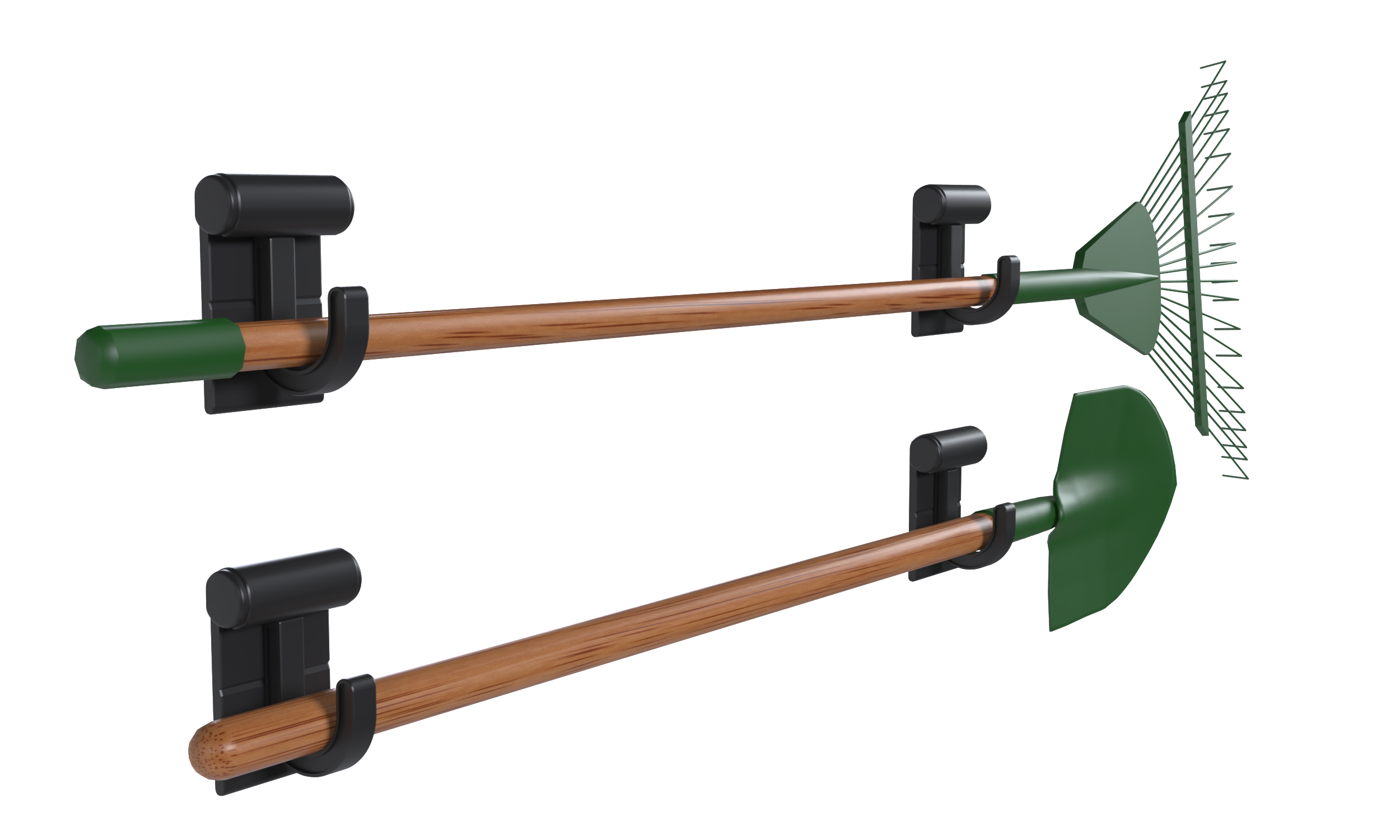 Back. Hang It Simple - Hang It Simple Wall Mounted Universal Storage Hanger - Adjustable, Durable, Versatile 2” BL - Black.