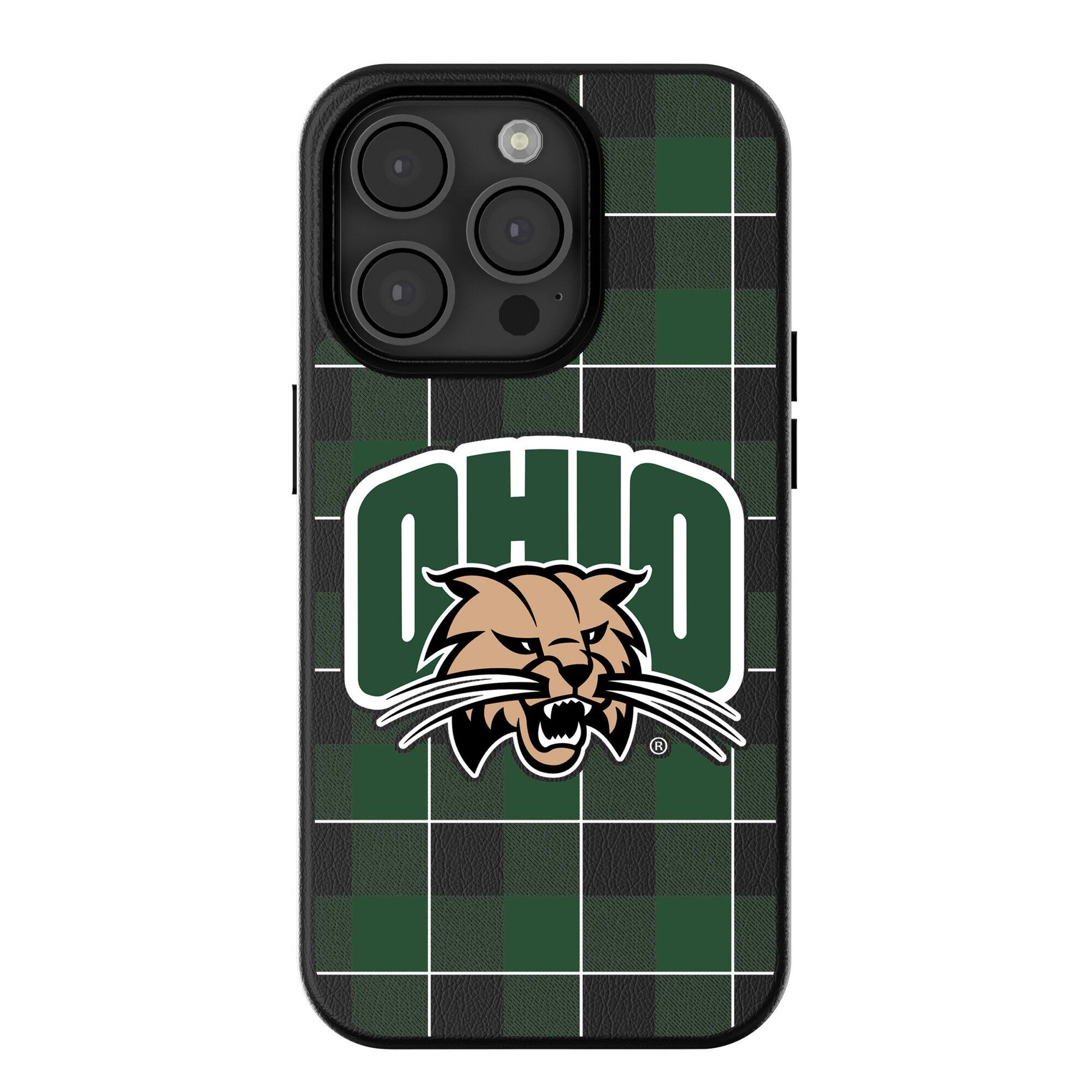 Keyscaper - NCAA - Ohio Bobcats Plaid Magnetic Bump iPhone Case - 15 Pro Max - Black price history on PriceWatchPro