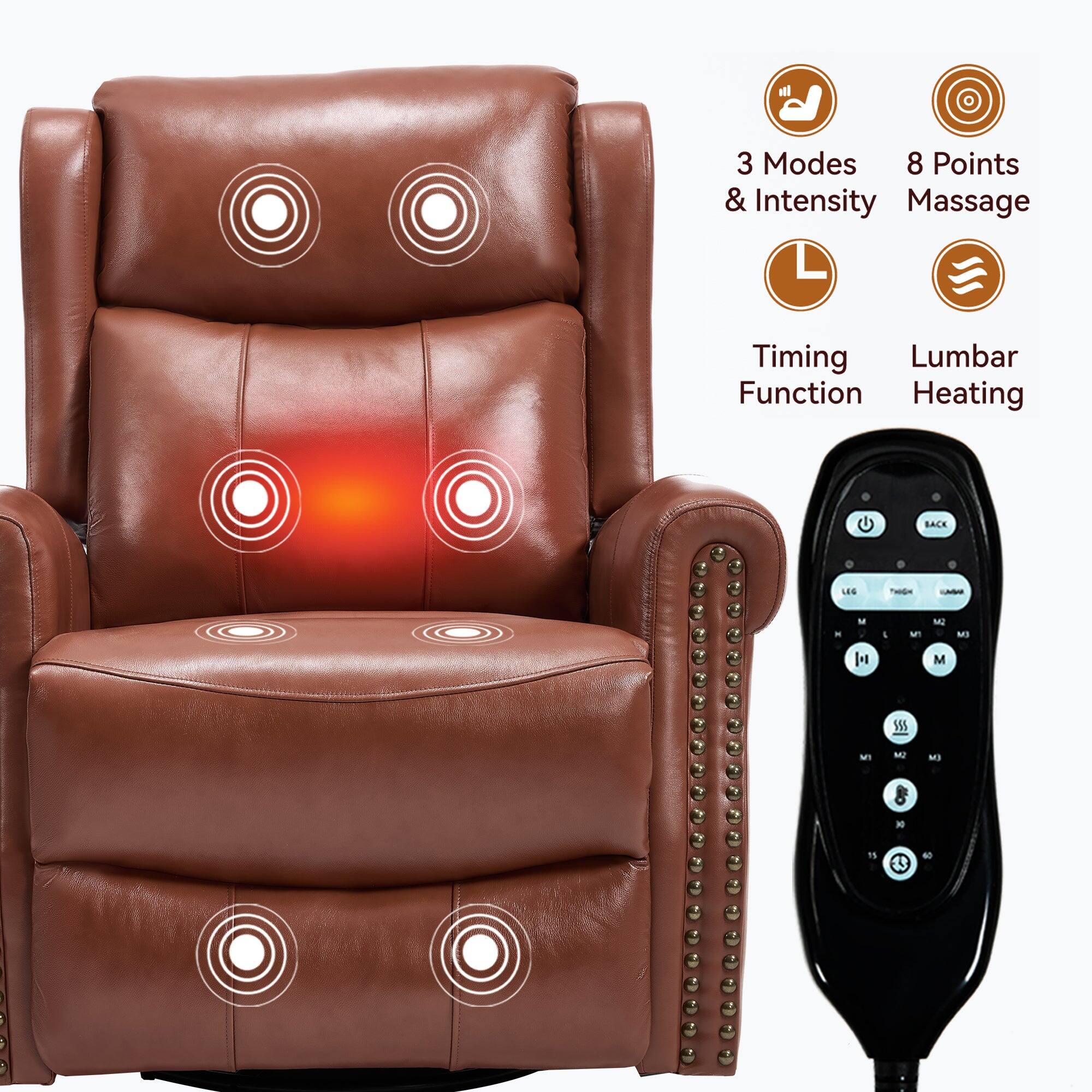3 Modes & Intensity  
8 Points Massage  
Timing Function  
Lumbar Heating