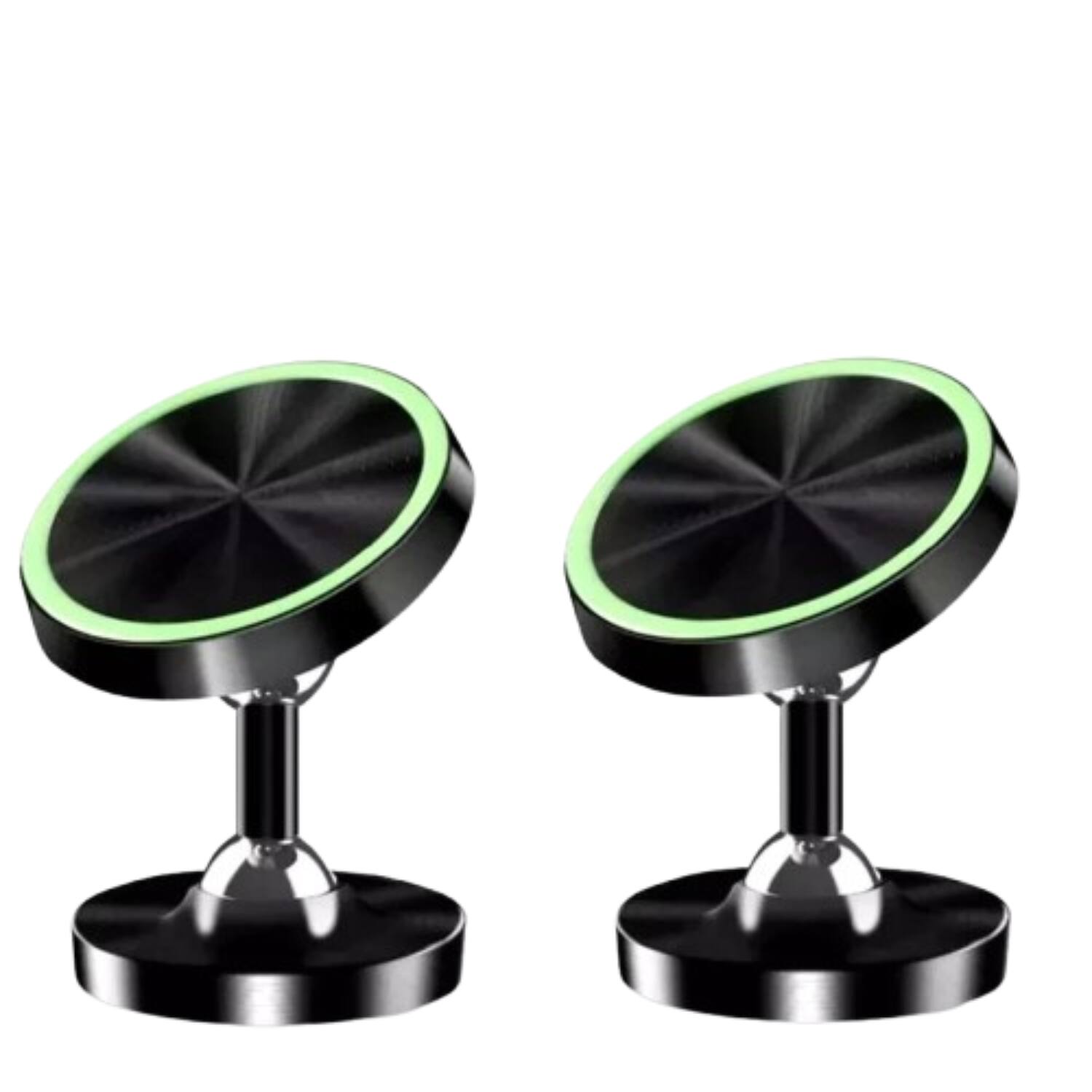 Stock Preferred - 2 Pack Luminous Car Magnetic Mount Holder Stand - Black