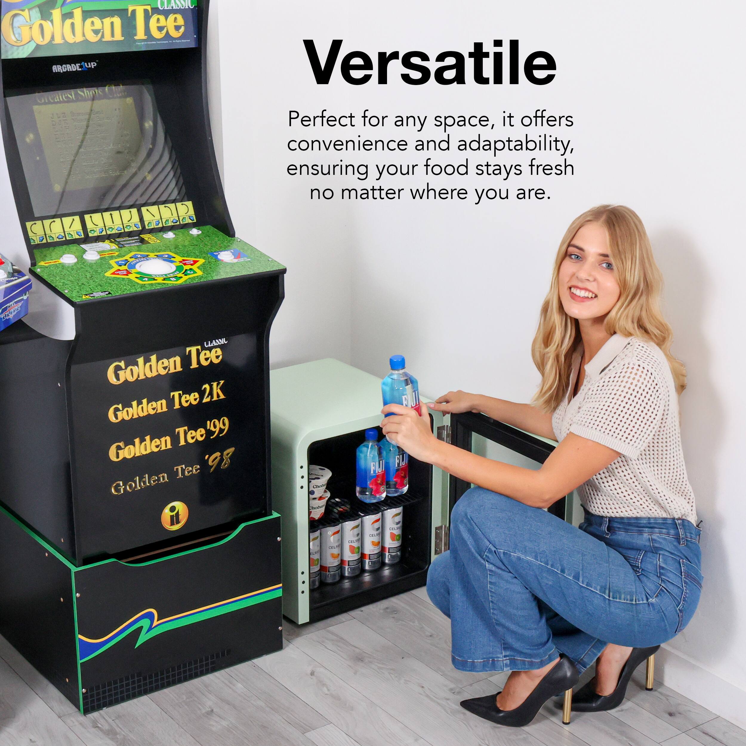 Versatile: Perfect for any space, it offers convenience and adaptability, ensuring your food stays fresh no matter where you are.