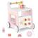 Front. Costway - Costway Wooden Baby Walker Ice Cream Cart Toy with Sweet Accessories & Smooth Wheels - Pink.