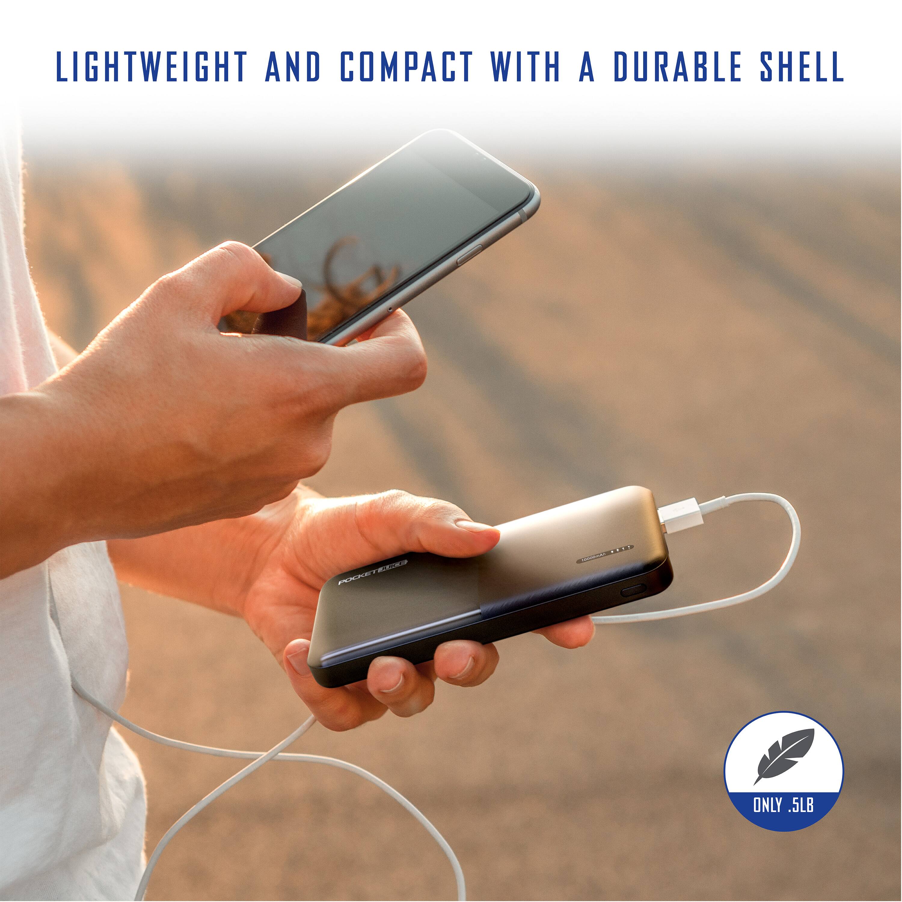 LIGHTWEIGHT AND COMPACT WITH A DURABLE SHELL

ONLY .5LB