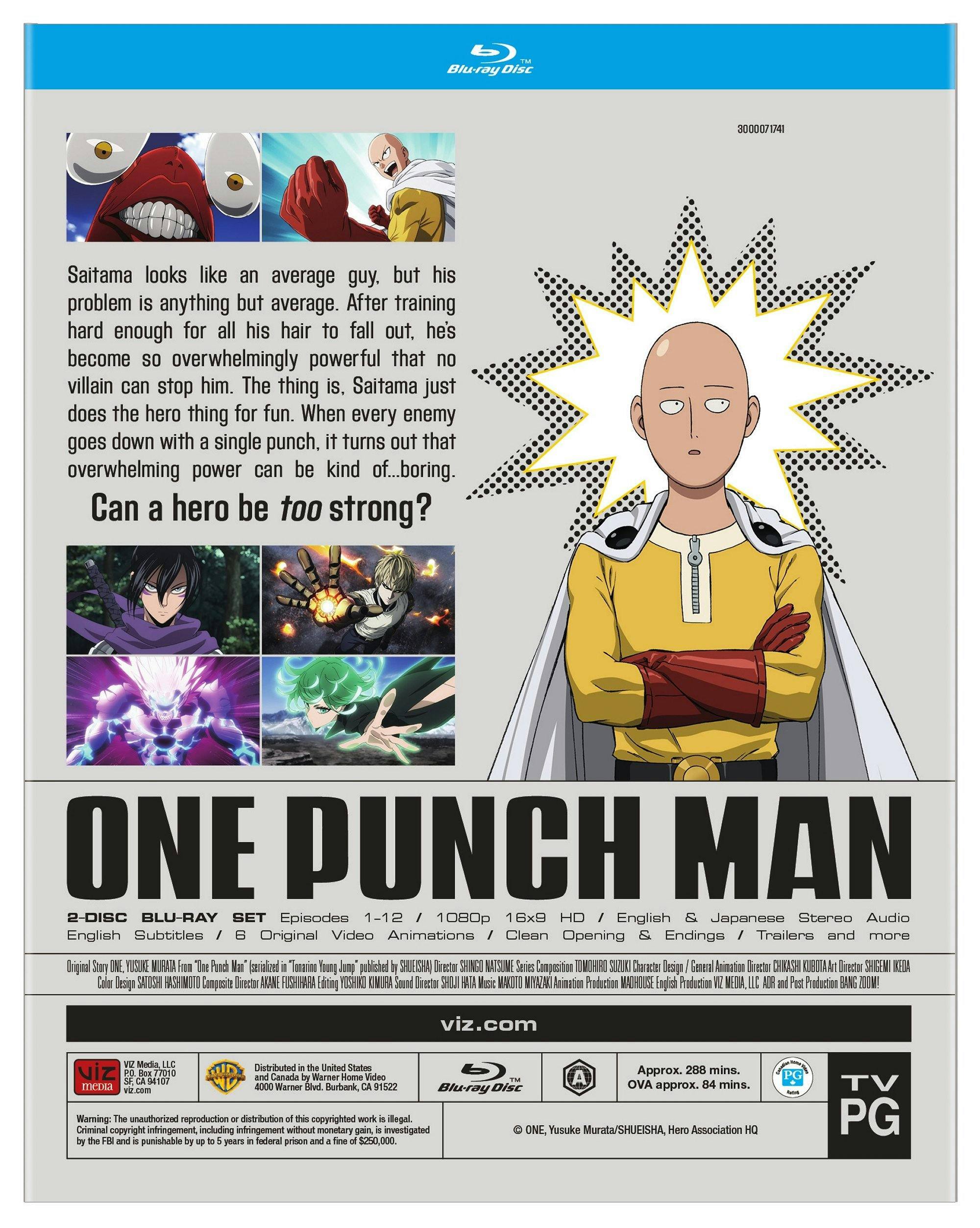 Back. One Punch Man [Blu-ray].