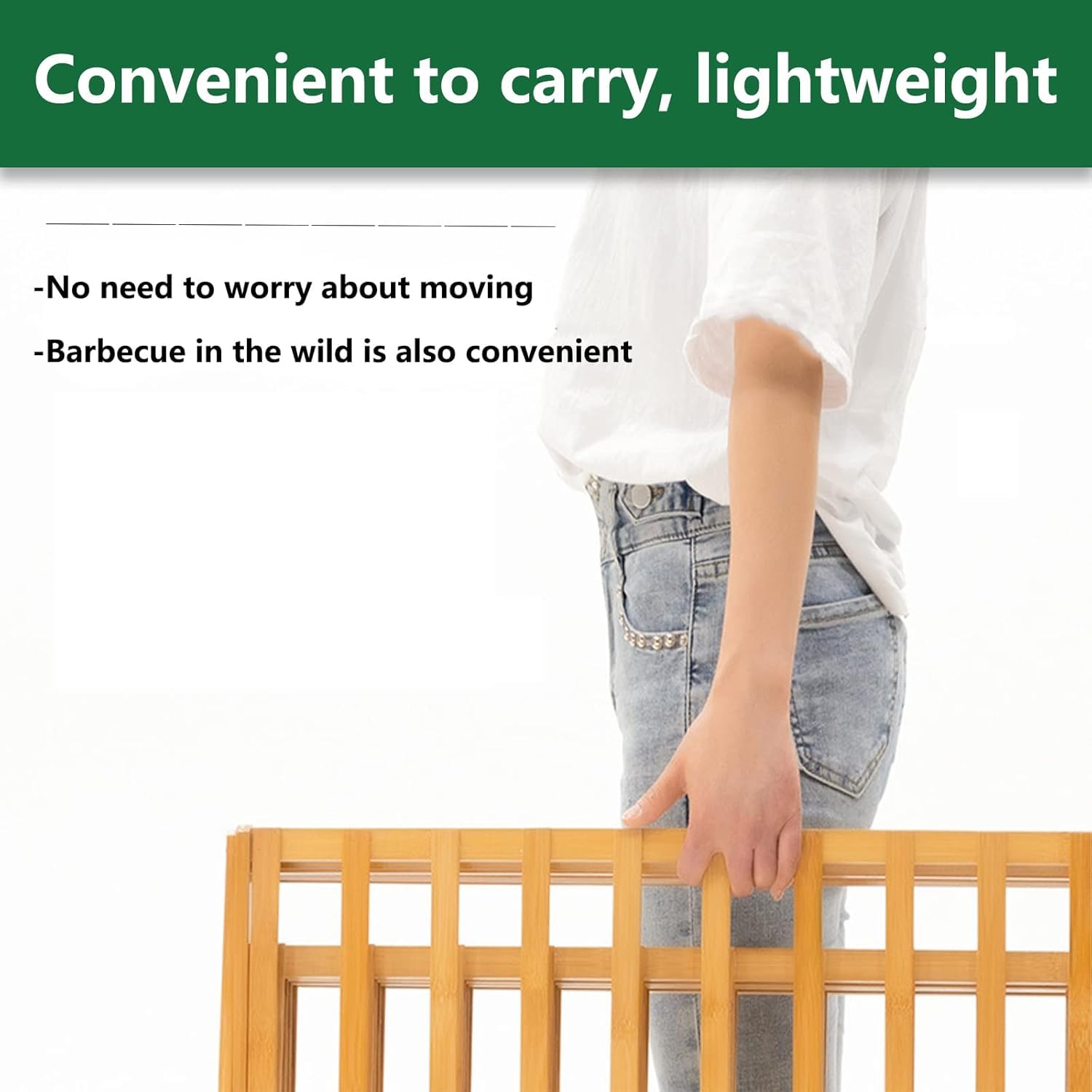 Convenient to carry, lightweight

- No need to worry about moving
- Barbecue in the wild is also convenient