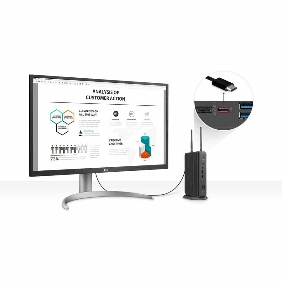 無線ＬＡＮ LG CQ600N 6N Thin Client Intel Celeron N5105 Quad core (4 Core) 2
