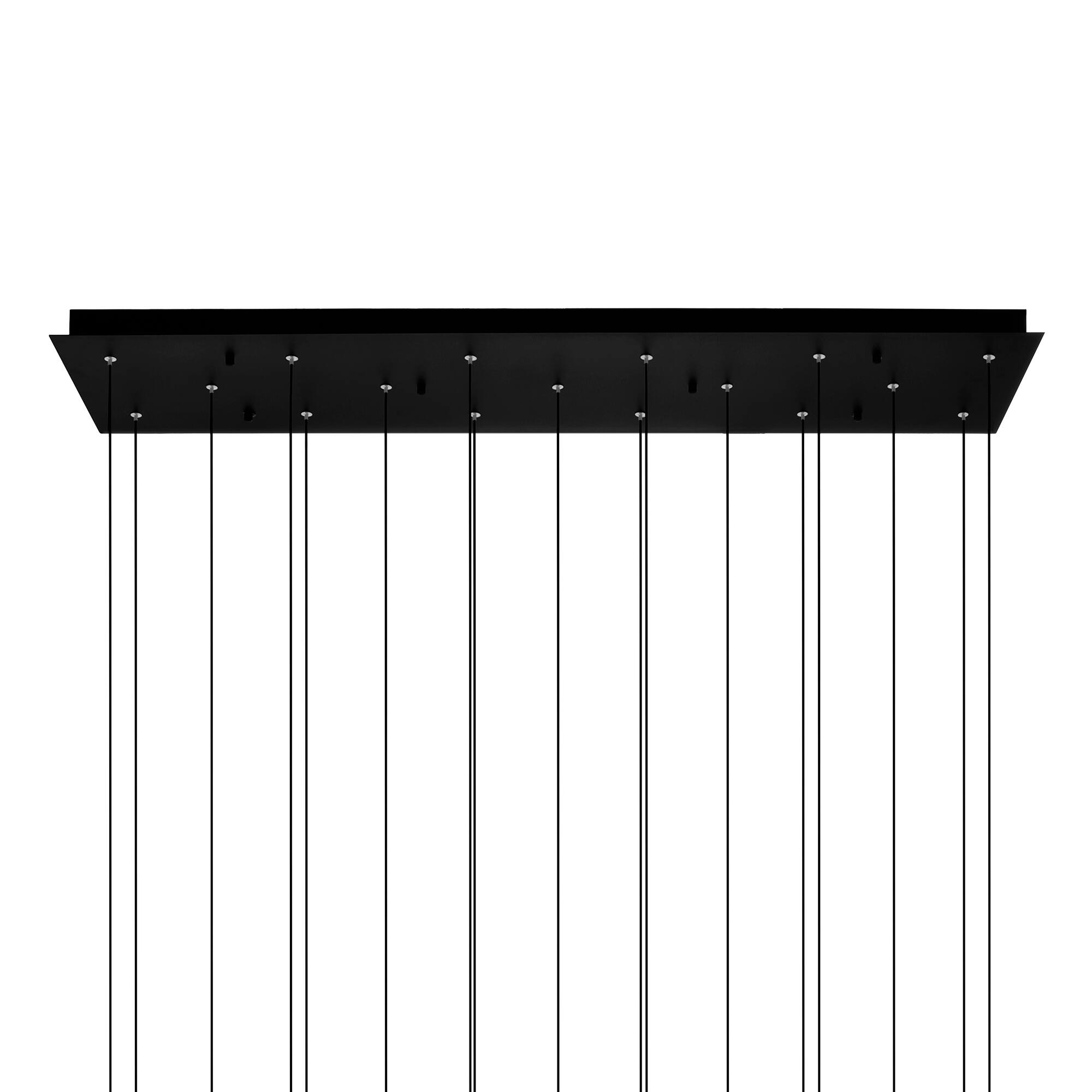 Left. CWI Lighting - Greta Integrated LED Black Chandelier - Black.