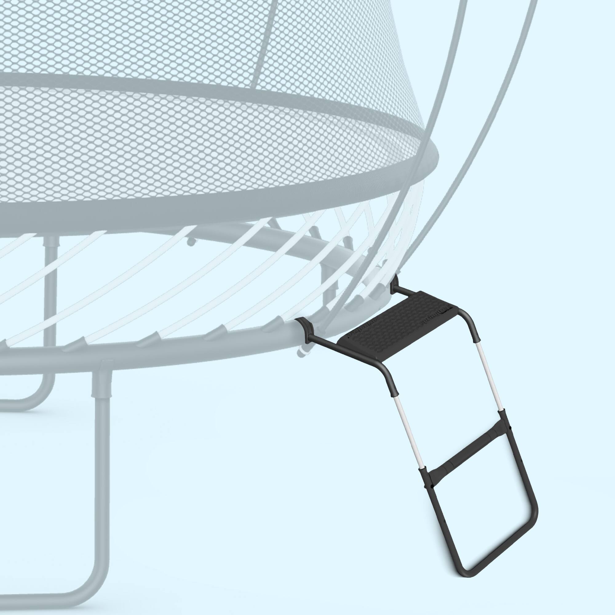 Alt View 4. Springfree Trampoline - Springfree Trampoline FlexrStep V2 Step Ladder, Adjustable Trampoline Accessory with Child Safety Lock - Black.