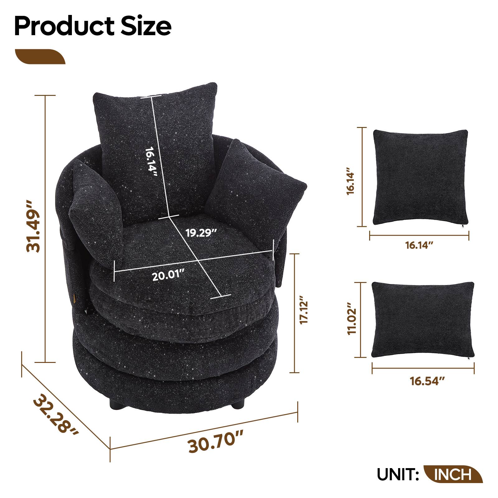 Product Size

31.49"  
16.14"  
19.29"  
20.01"  
17.12"  
16.14"  
11.02"  
16.14"  
32.28"  
30.70"  
16.54"  

UNIT: INCH
