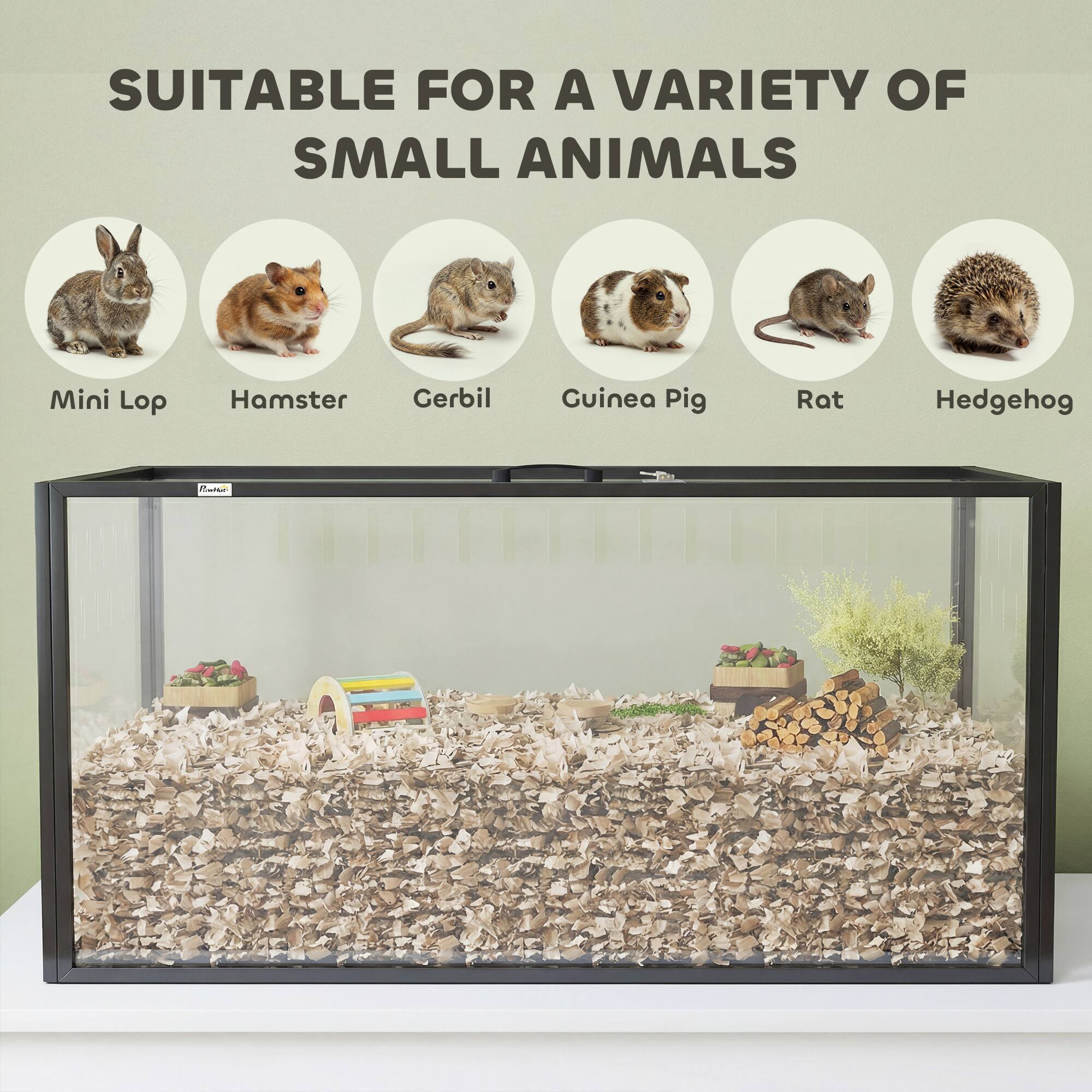 SUITABLE FOR A VARIETY OF SMALL ANIMALS

Mini Lop  
Hamster  
Gerbil  
Guinea Pig  
Rat  
Hedgehog