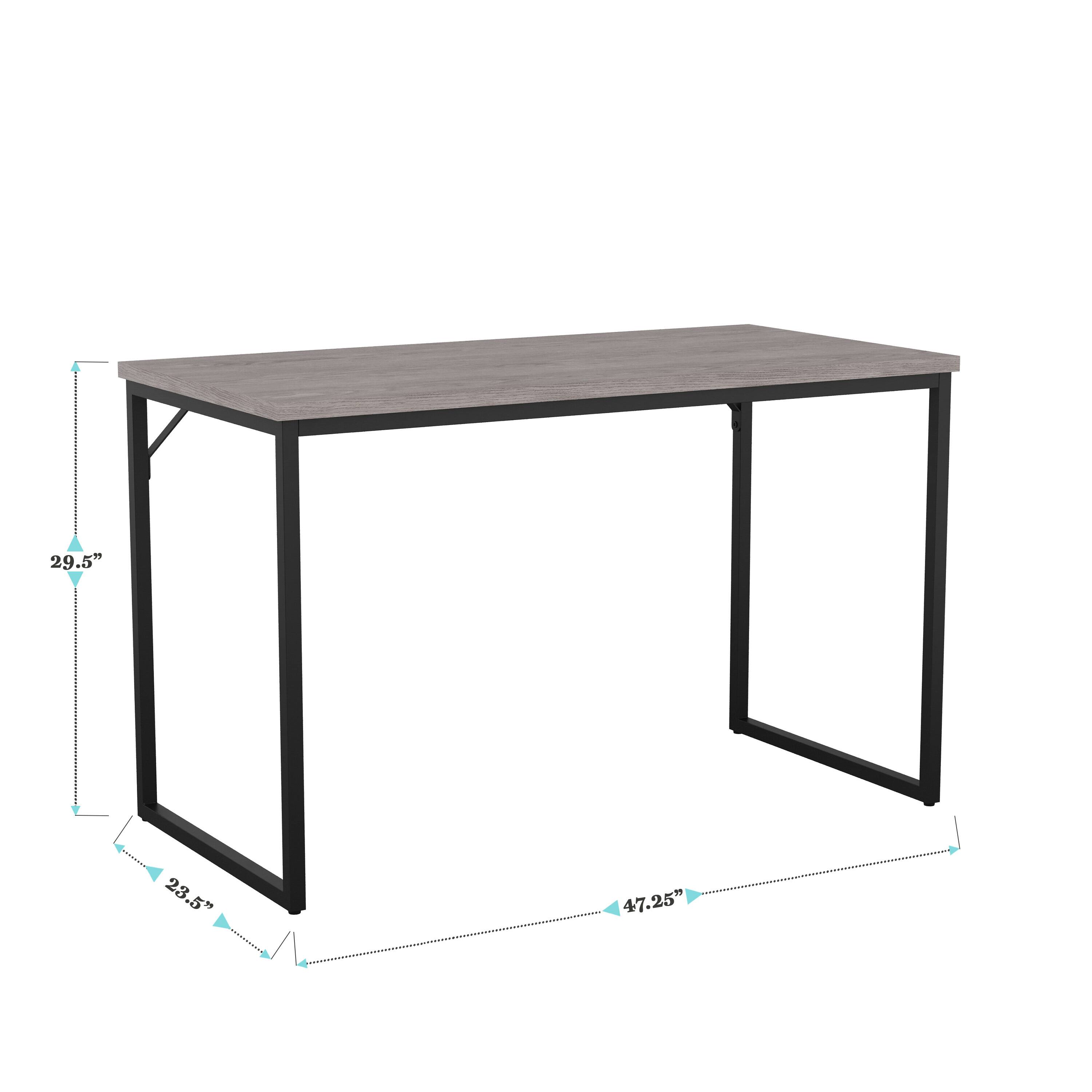 The text on the image reads "29.5" 23.5" 47.25". This indicates the dimensions of the table, which is 29.5 inches wide, 23.5 inches deep, and 47.25 inches tall.