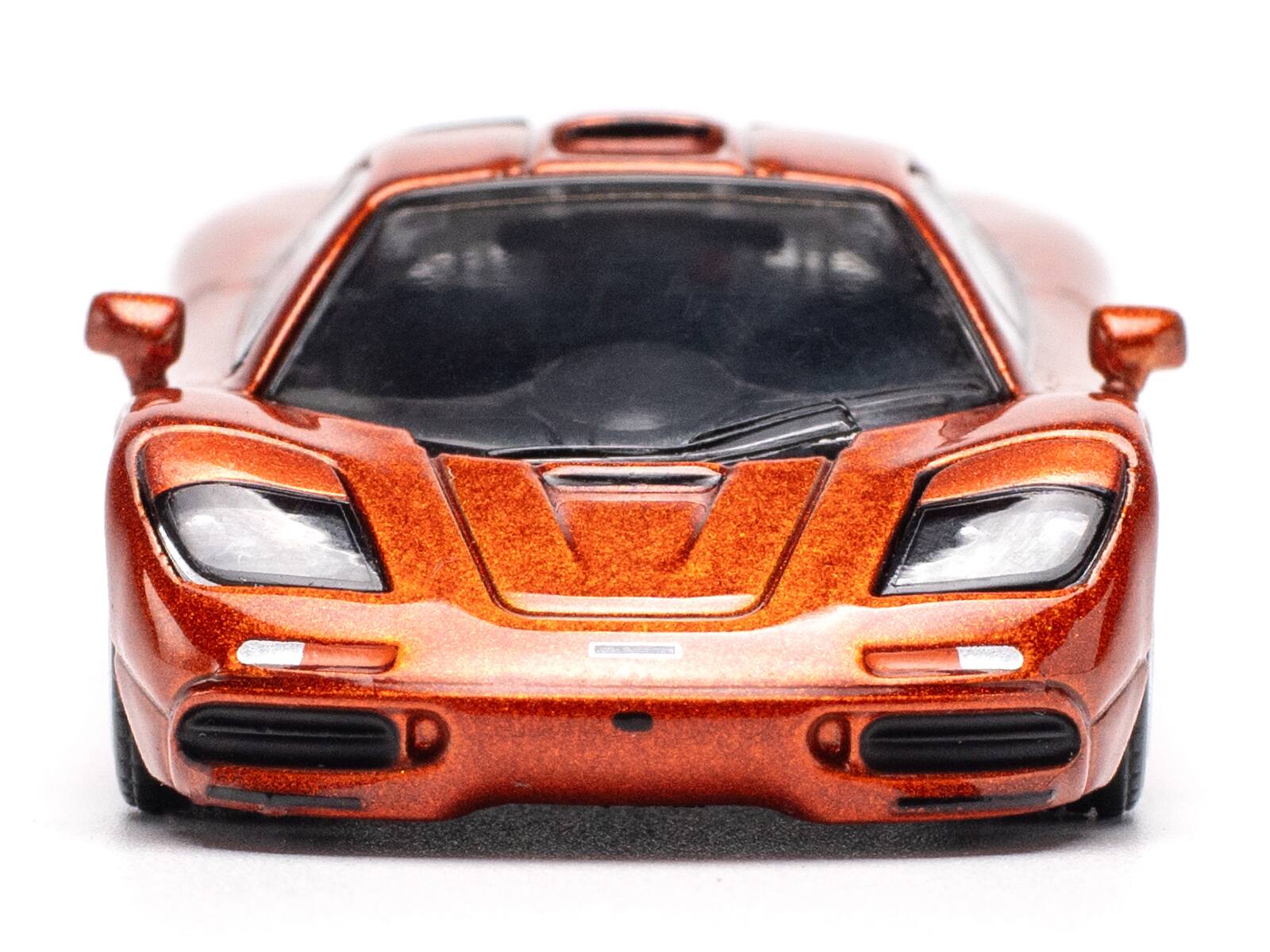 Alt View 1. Pop Race - McLaren F1 Orange Metallic 1/64 Diecast Model Car by Pop Race - Orange Metallic.