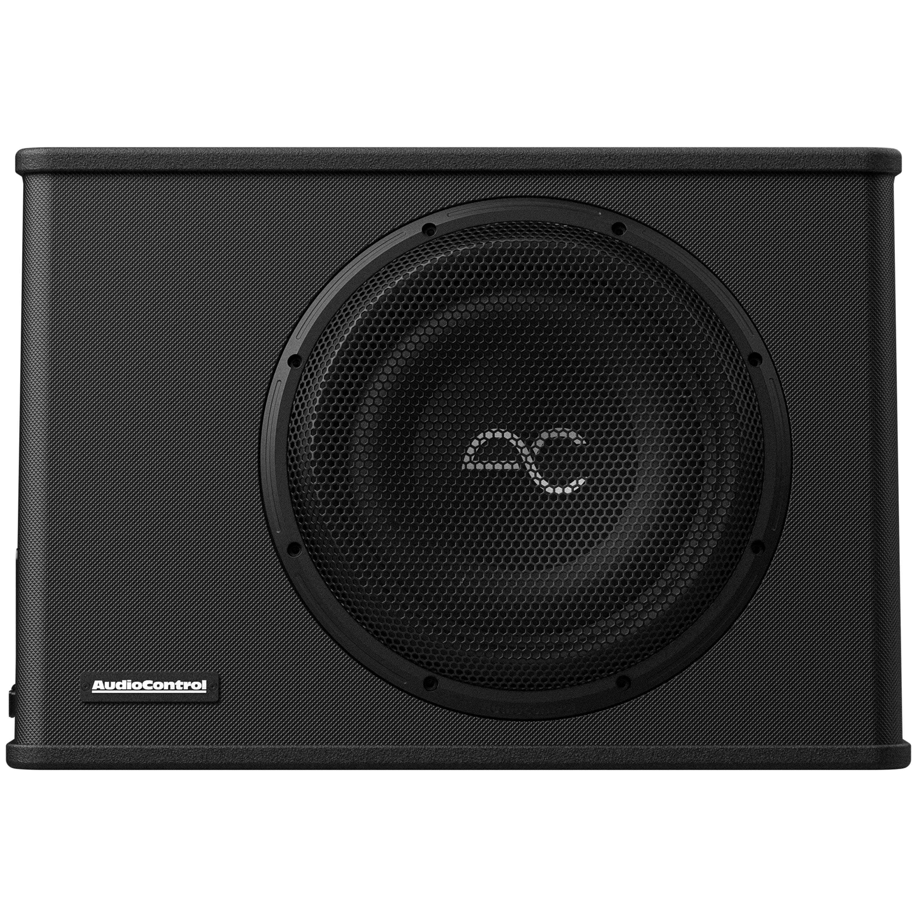Front. AudioControl - Space Series 12” Single-Voice-Coil 2-Ohm Loaded Sealed Subwoofer Enclosure - Black.