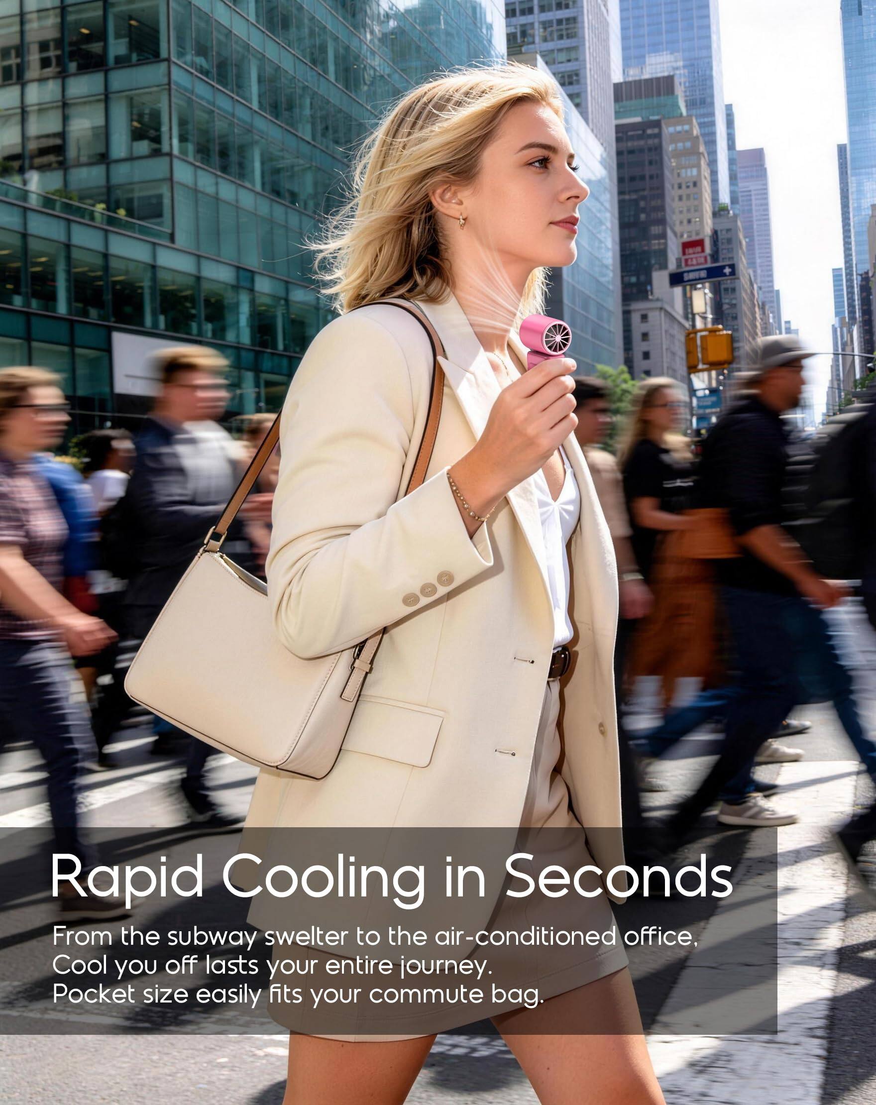 Rapid Cooling in Seconds

From the subway swelter to the air-conditioned office. Cool you off lasts your entire journey. Pocket size easily fits your commute bag.