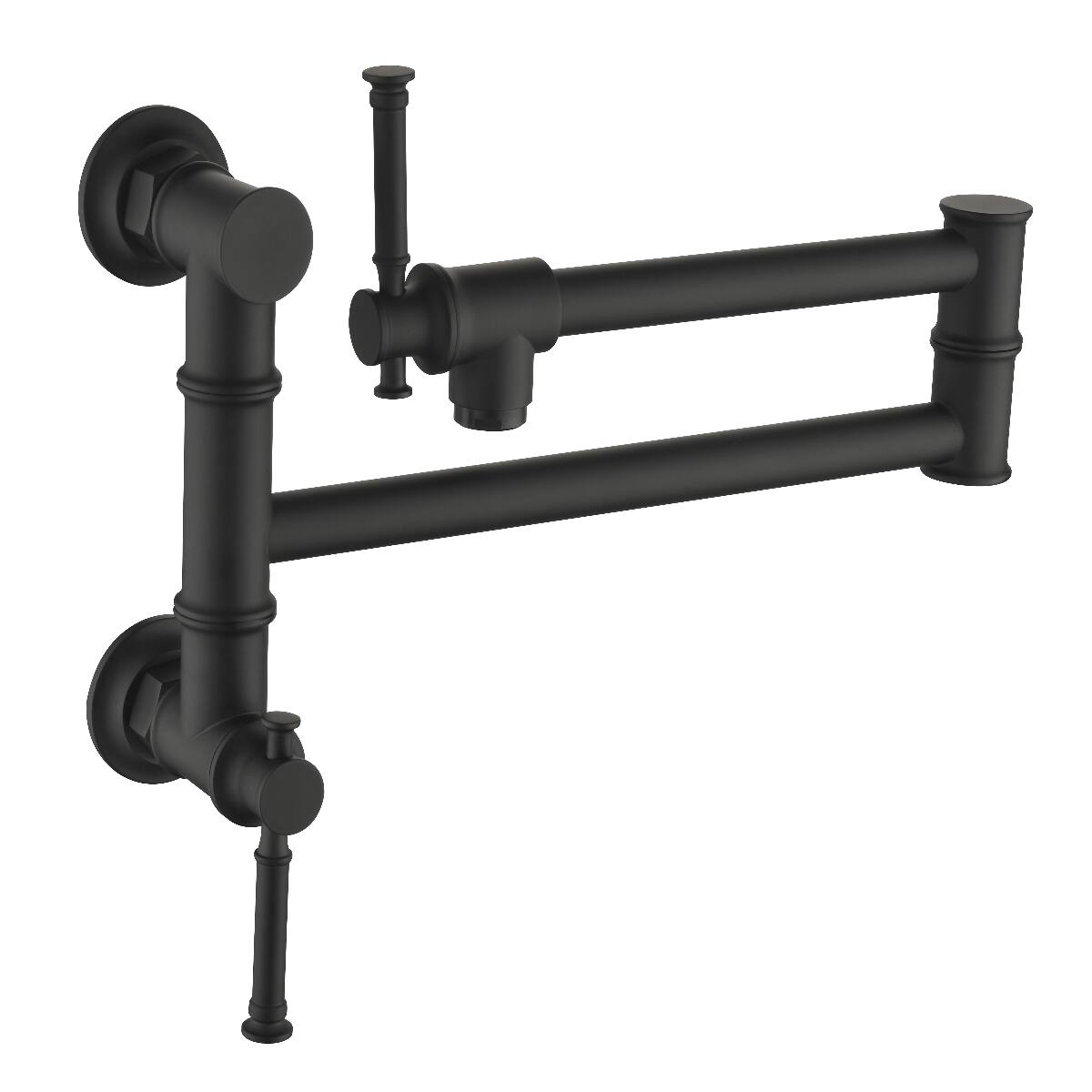 Ropilly Wall Mount Pot Filler Faucet, Brass Swing Arm Kitchen Faucet ...