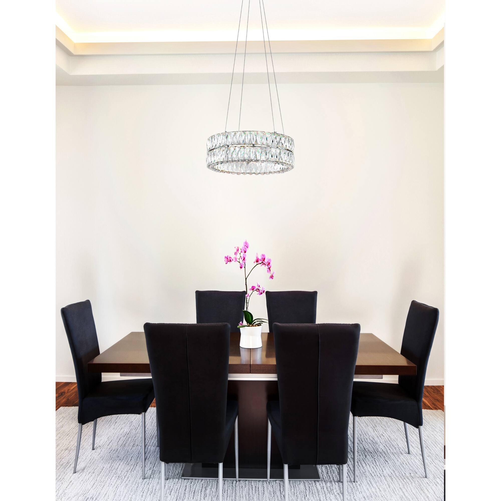 Alt View 2. CWI Lighting - Madeline LED Chandelier With Chrome Finish - Chrome.