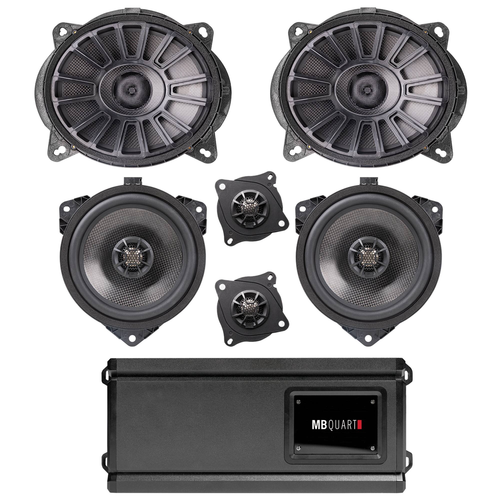 Alt View 4. MB Quart - MB Quart 6 Speaker 700W Audio System Upgrade Kit for 2020-2023 Toyota Tacoma - Black.