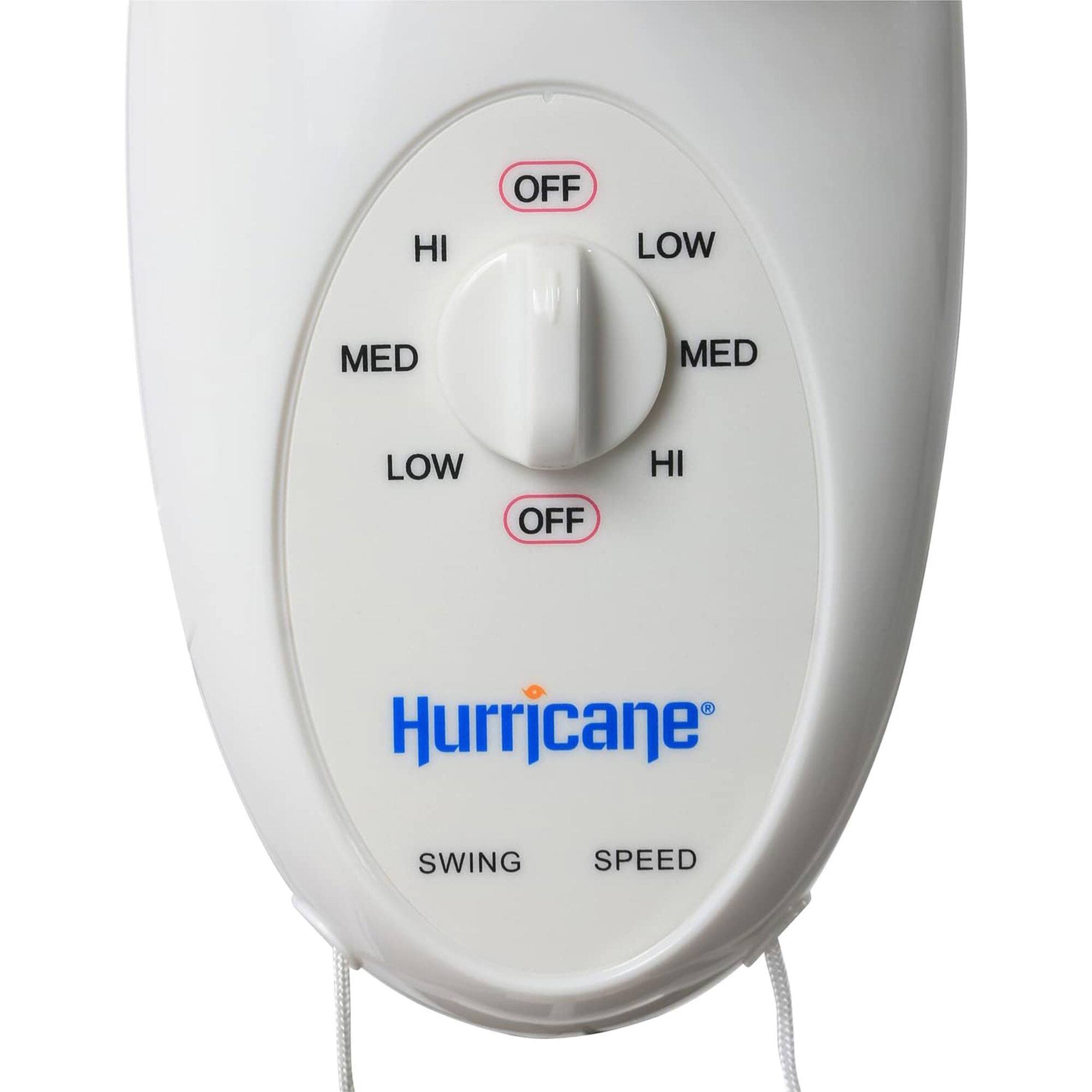 HI OFF LOW MED MED LOW OFF HI  
Hurricane  
SWING SPEED