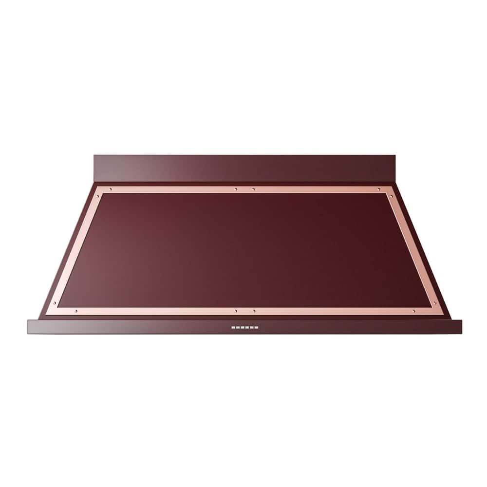 ILVE - 60 inches - Externally Vented - Wall Range Hood - Burgundy