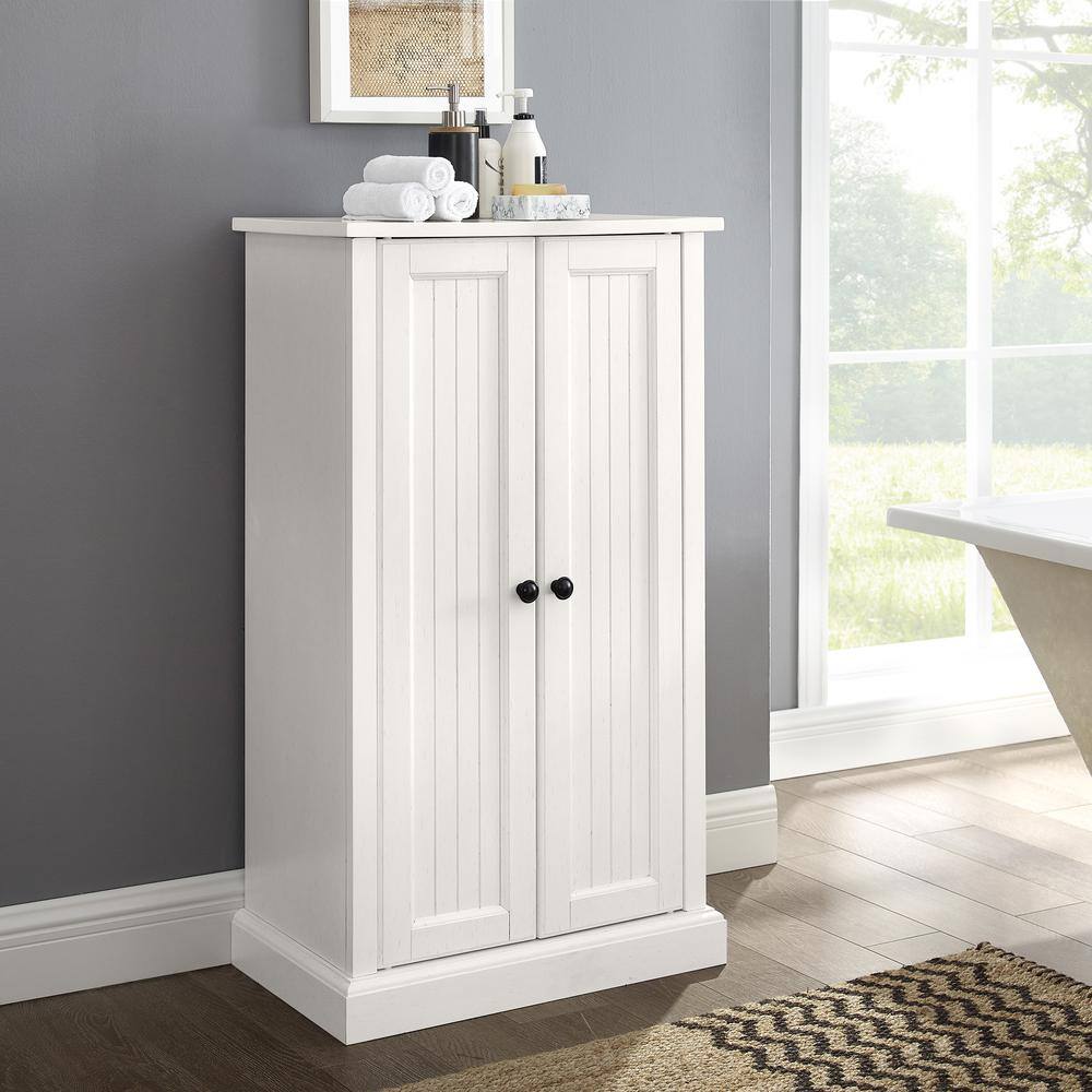 Alt View 6. Crosley Furniture - Seaside Storage Cabinet - White.