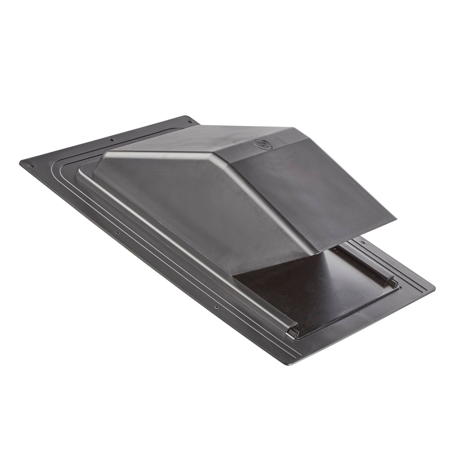 Back. Lambro - 6" ABS Plastic Roof Exhaust Vent with Damper, Screen, Snap-on Collar 356-6.