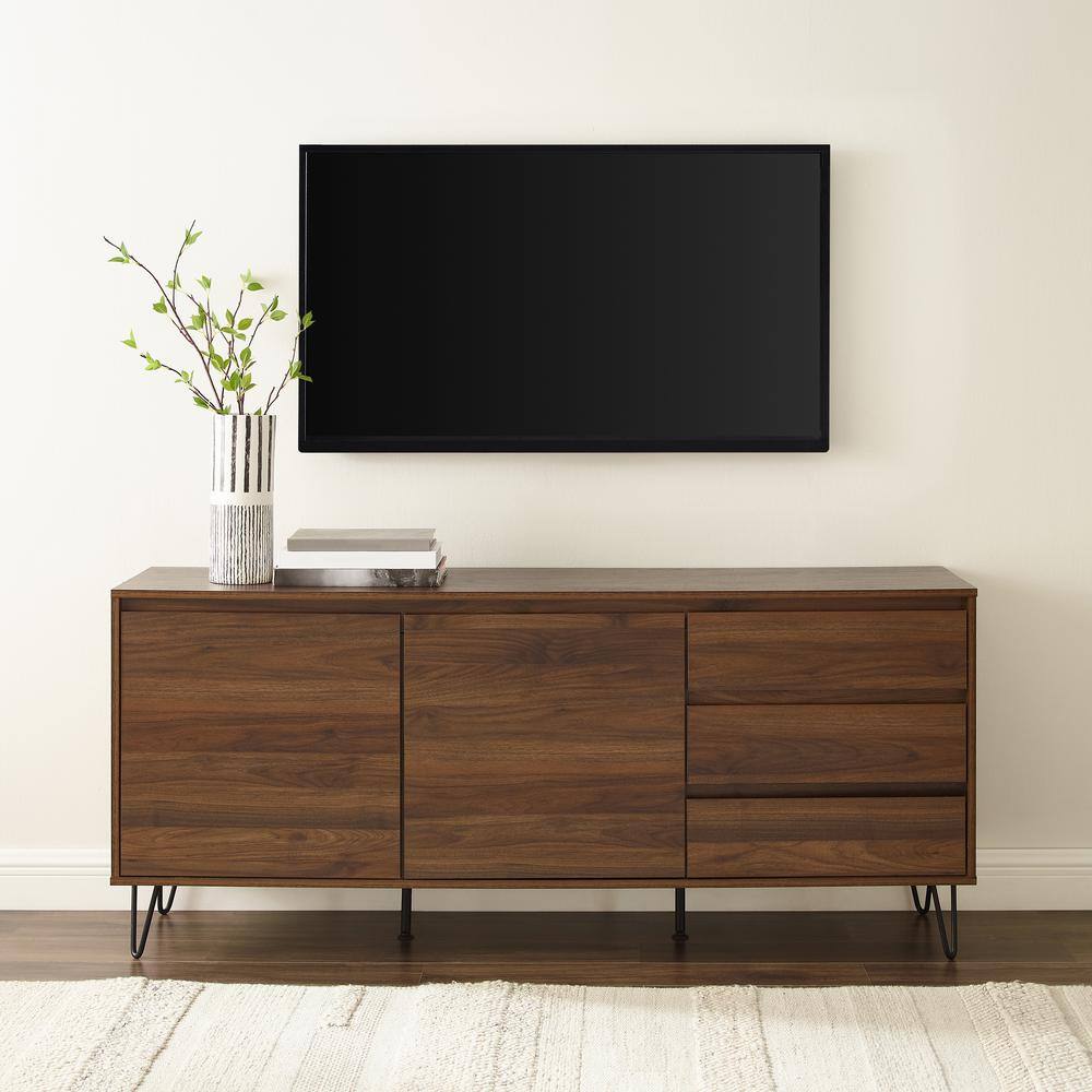 Alt View 8. Crosley Furniture - Teagan Record Storage Sideboard - Brown Oak.