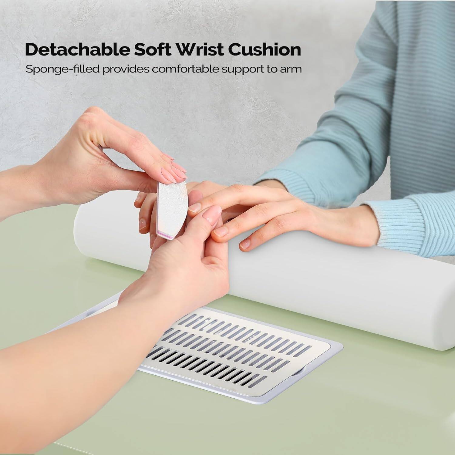 Detachable Soft Wrist Cushion  
Sponge-filled provides comfortable support to arm
