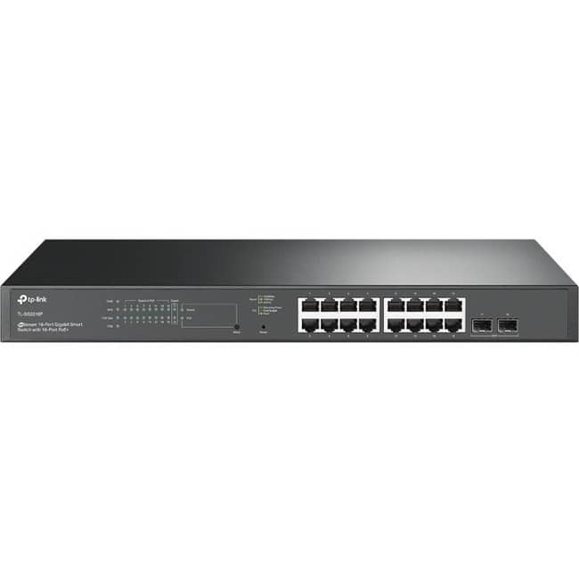 TP-Link - TL-SG2218P - JetStream™ 18-Port Gigabit Smart Switch with 16-Port PoE+ - 16 Port Gigabit Smart Managed PoE - Unknown