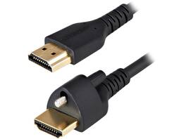 StarTech.com - HDMM2MLS 2m HDMI Cable - 4K 60Hz HDR, Locking Screw, Ethernet, M/M