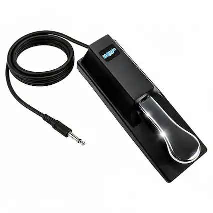 Front. HQRP - HQRP Sustain Pedal Piano Style 1/4" for Yamaha DGX EZ Piaggero NP PSR Keyboards.