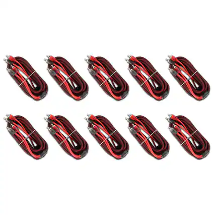 Front. DS18 Audio - Level 2 RCA Interconnect Cable, 16 ft (10-Pack).