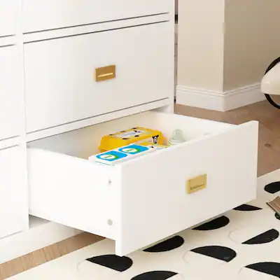 FUFU&GAGA Baby Changing Table Dresser: Quiet Slides & Chic Metal Handles White BBZJ-KF200068-02 - Best Buy FUFU&GAGA Baby Changing Table Dresser: Quiet Slides & Chic Metal Handles White BBZJ-KF200068-02 - Best Buy