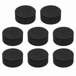 Unique Bargains - Single Sided Speaker Isolation Pads 35x16mm Round EVA Acoustic Foam Anti-Vibration Feet for Speaker Subwoofer, 8pcs - Black