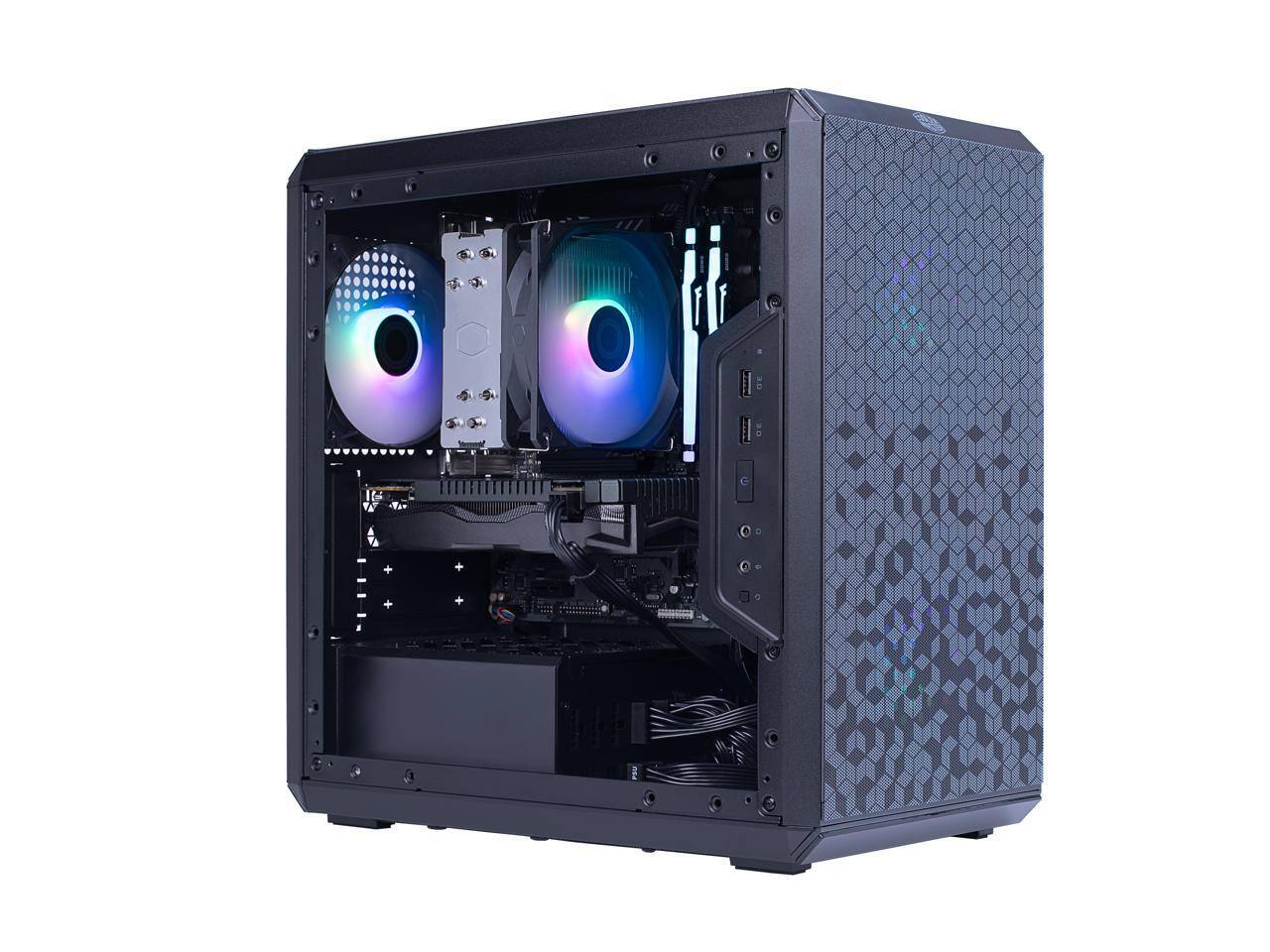 Alt View 1. Cooler Master - Cooler Master Gaming PC Ryzen 5 5500, 16GB DDR4, 1TB SSD, RTX 3060 12GB, Win 11.