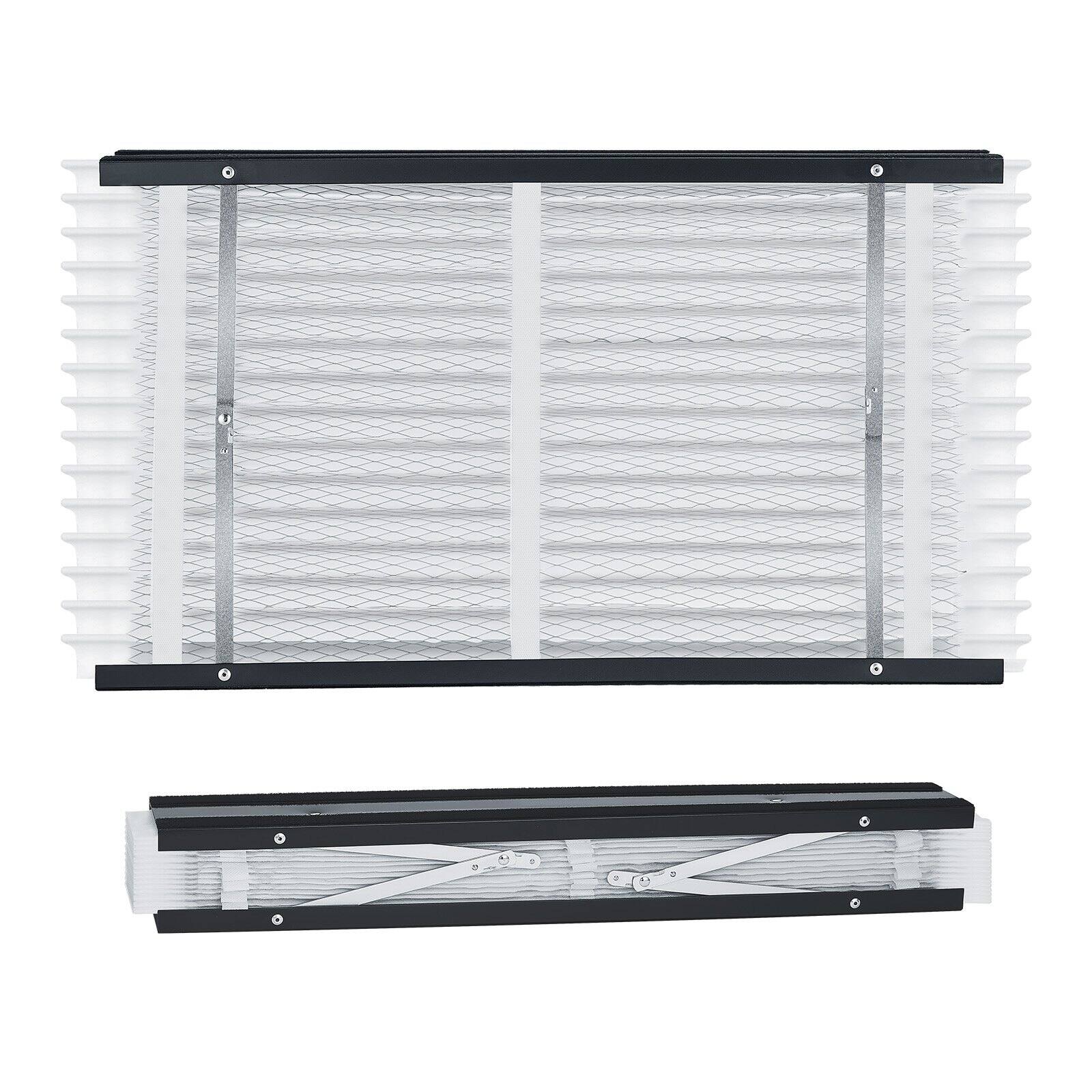 Front. Glintex - Air Filter, 16x28x4 Furnace Filter MERV 11, Electrostatic Pleated HVAC AC Filter 2-Pack, Captures Dust Smog Dander.